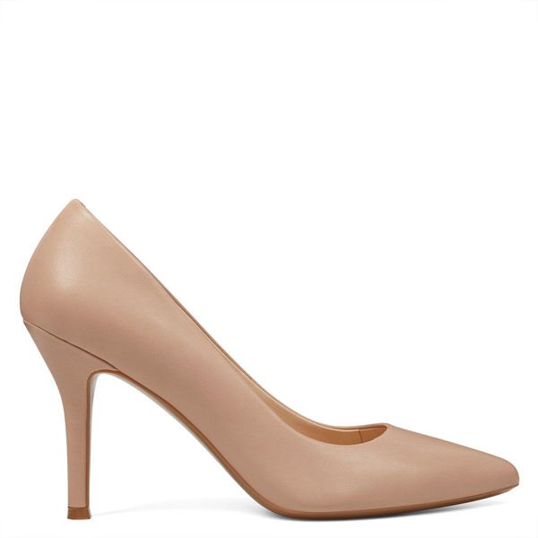 Nine West Fifth 9x9 Pointy Toe Beige Pumps | South Africa 32B32-8G77